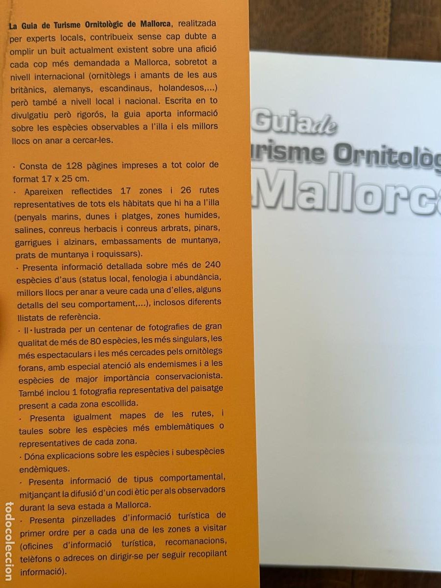 Libros de segunda mano: Gu&iacute;a de Turisme Ornitol&ograve;gic de Mallorca. Mallorca, 2009 - Foto 6