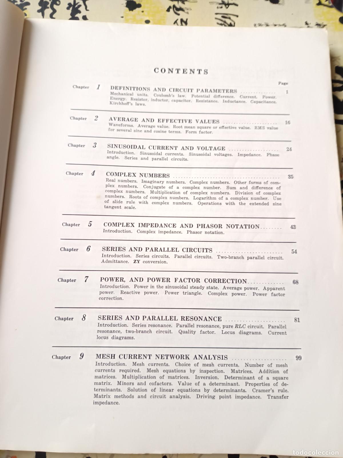 Libros de segunda mano de ciencias: SCHAUMS OUTLINE SERIES, ELECTRIC CIRCUITS - JOSEPH A. EDMINISTER 350 SOLVED PROBLEMS . EN INGLES - Foto 4