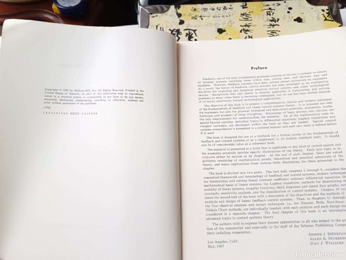 Libros de segunda mano de ciencias: SCHAUMS OUTLINE SERIES, FEEDBACK AND CONTROL SYSTEMS, VV. AA.. 680 SOLVED PROBLEMS . EN INGLES - Foto 3