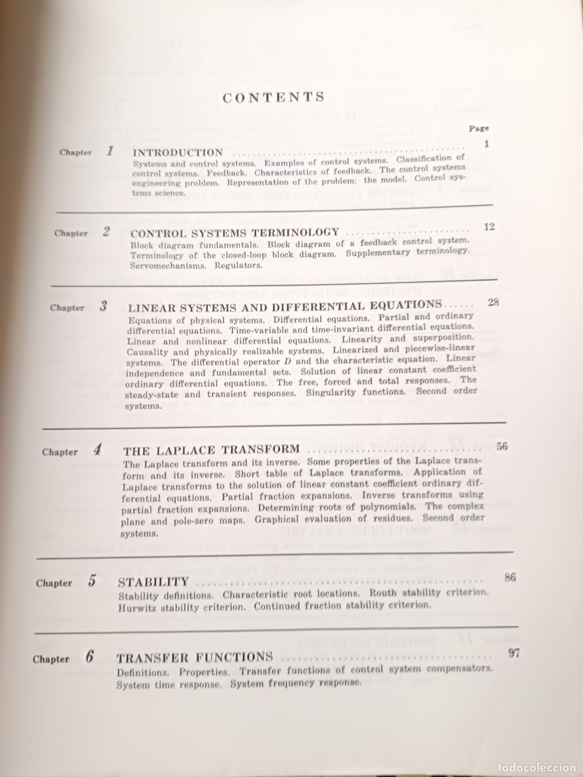 Libros de segunda mano de ciencias: SCHAUMS OUTLINE SERIES, FEEDBACK AND CONTROL SYSTEMS, VV. AA.. 680 SOLVED PROBLEMS . EN INGLES - Foto 4