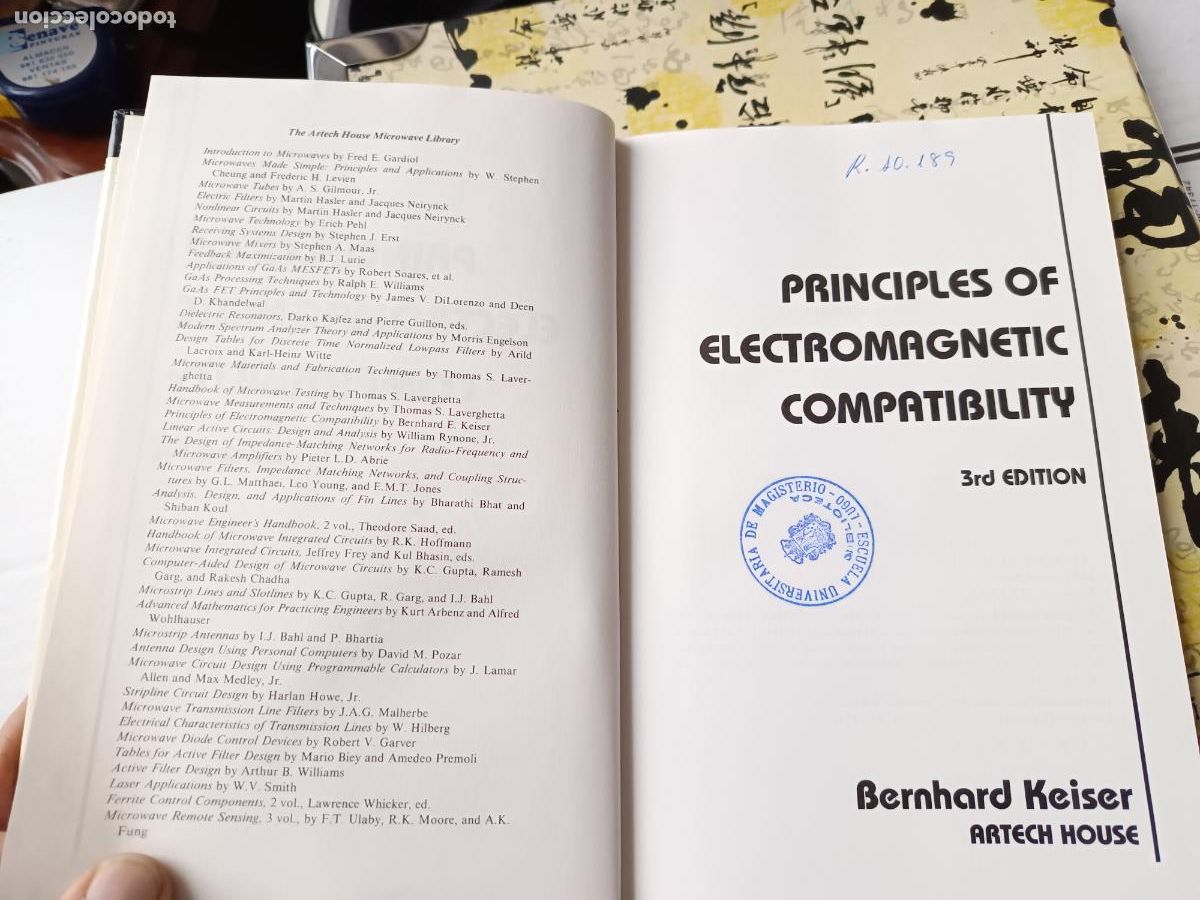Libros de segunda mano de ciencias: PRINCIPLES OF ELECTROMAGNETIC COMPATIBILITY BERNHARD KEISER. EN INGLES - Foto 2