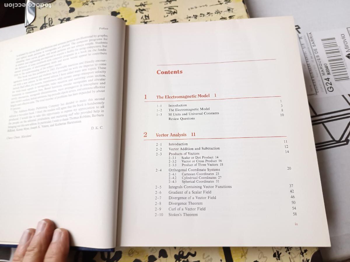 Libros de segunda mano de ciencias: FIELD AND WAVE ELECTROMAGNETICS, DAVID K. CHENG, 1989 SECOND EDITION,. EN INGLES - Foto 4