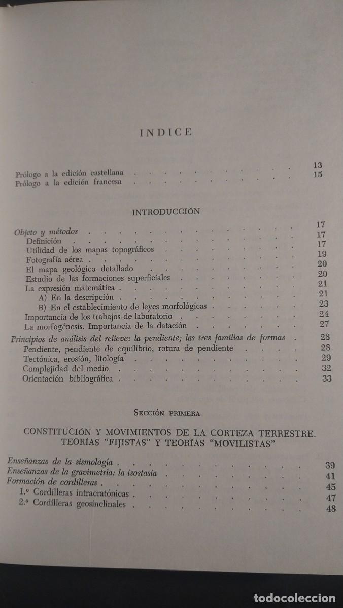 Libros de segunda mano: GEOMORFOLOG&Iacute;A - M. DERRUAU - Foto 4