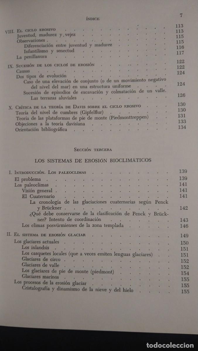 Libros de segunda mano: GEOMORFOLOG&Iacute;A - M. DERRUAU - Foto 6