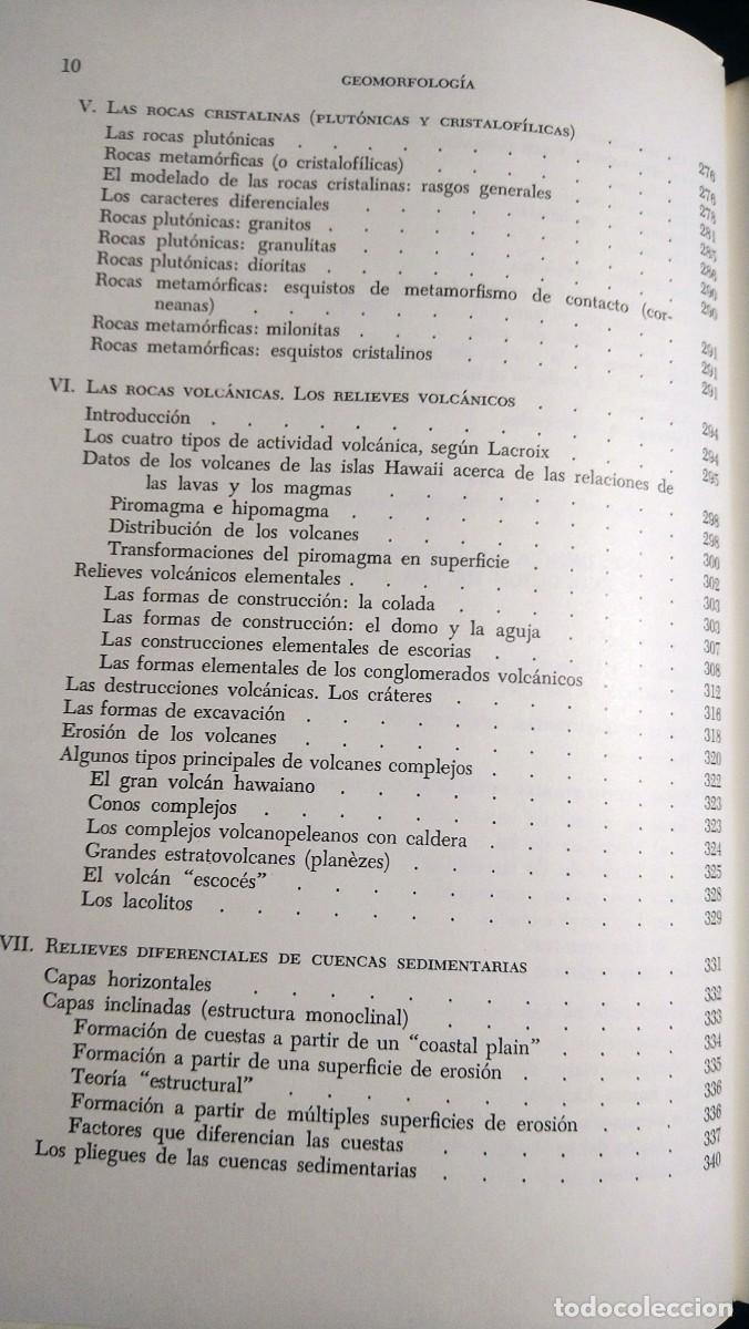 Libros de segunda mano: GEOMORFOLOG&Iacute;A - M. DERRUAU - Foto 9