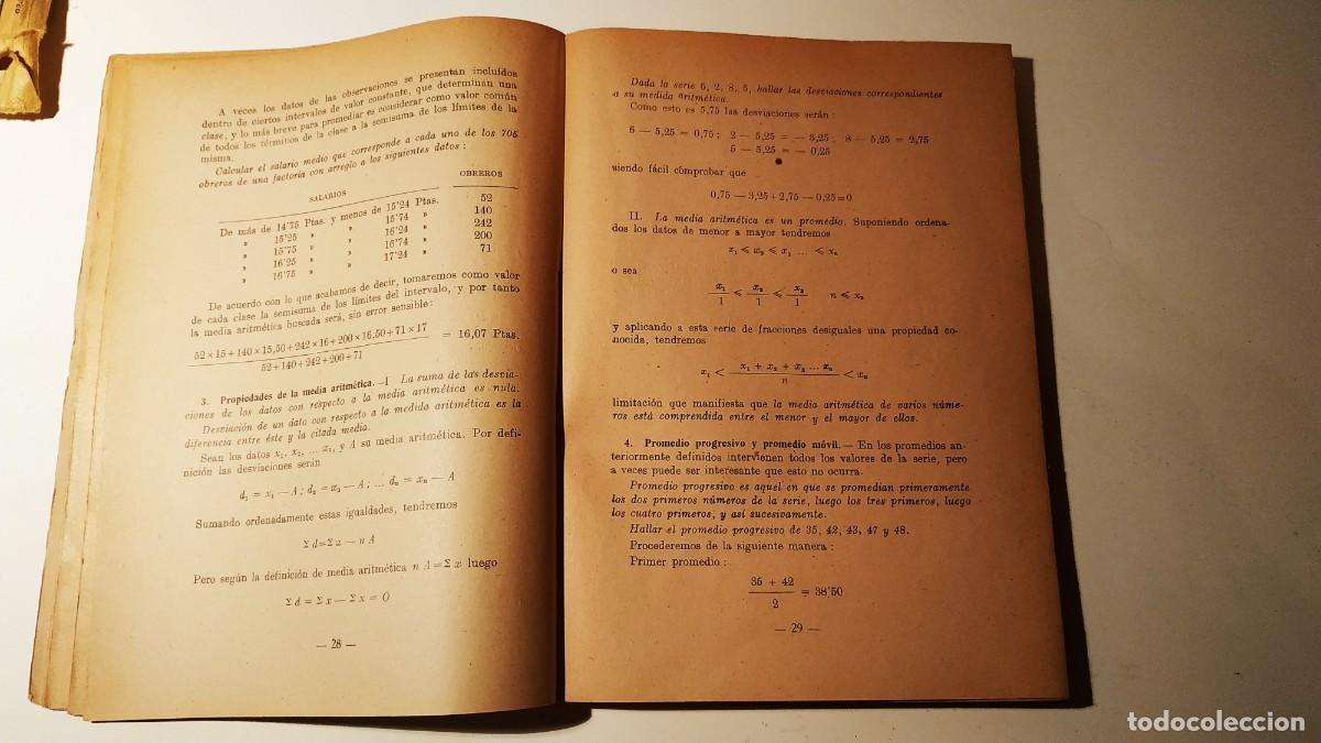 Libros de segunda mano de ciencias: LIBRO MATEM&Aacute;TICA COMERCIAL - F&Eacute;LIX CORREA A&Ntilde;O 1958 - Foto 3