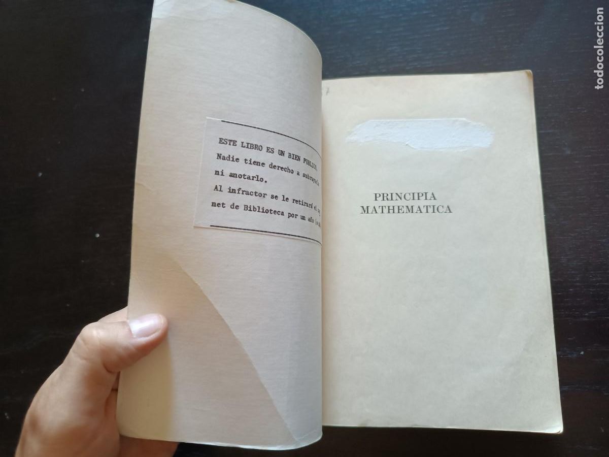 Libros de segunda mano de ciencias: Principia Mathematica - Whitehead y Russell - Foto 5