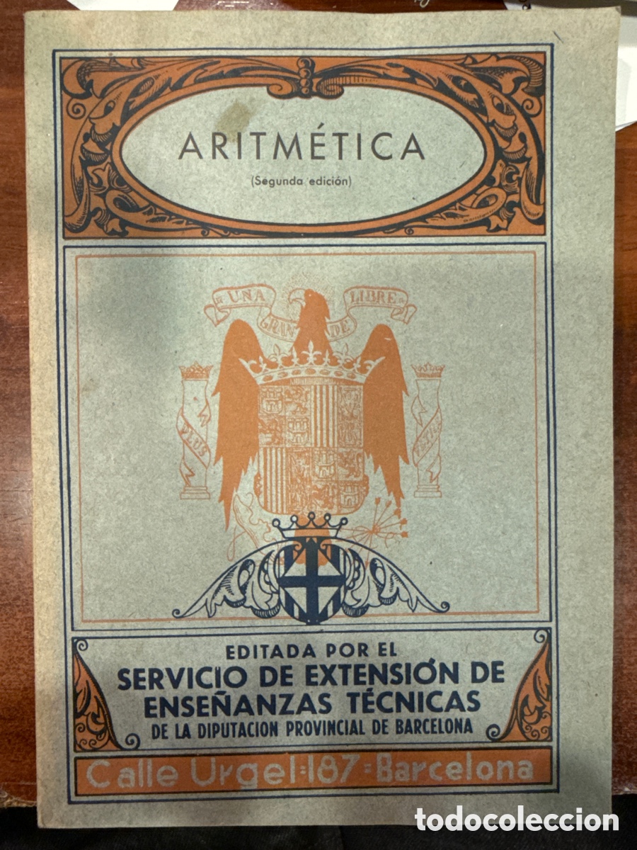 Libros de segunda mano de Ciencias: ARITM&Eacute;TICA.- Barcelona: Diputaci&oacute;n de Barcelona