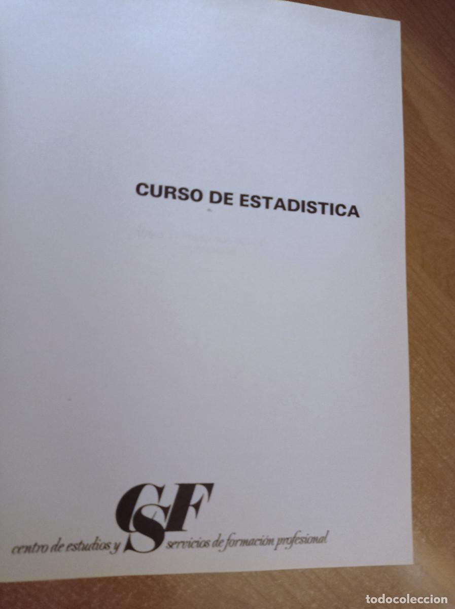 Libros de segunda mano de ciencias: Curso de Estad&iacute;stica 3 - Ense&ntilde;anza Programada - CSF - 1984 - Foto 2
