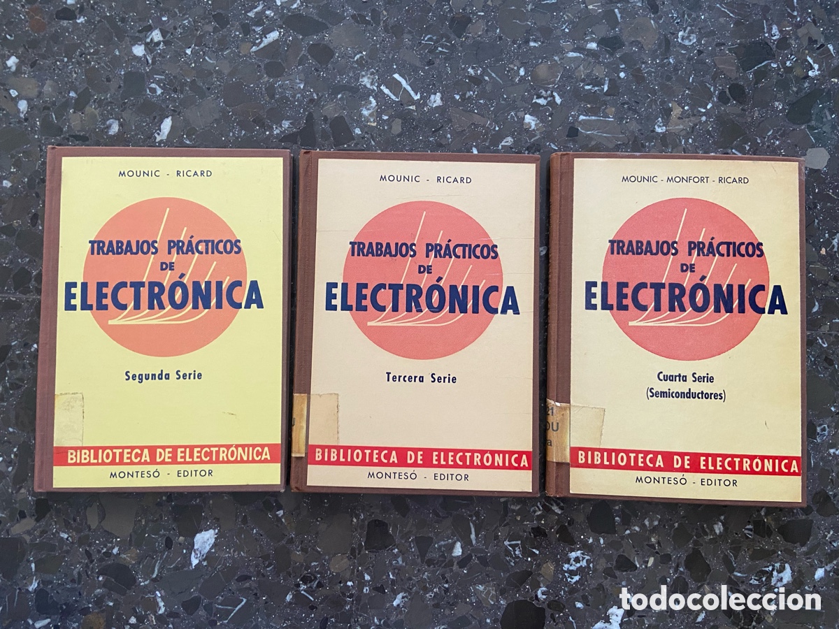 Libros de segunda mano de ciencias: tres libros de la serie Trabajos Pr&aacute;cticos de Electr&oacute;nica. - Foto 1
