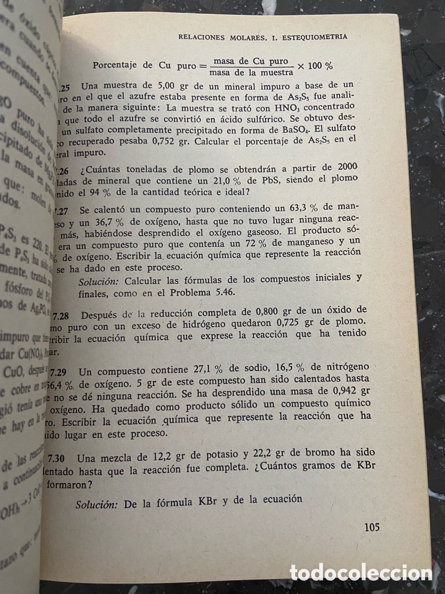 Libros de segunda mano de ciencias: C&oacute;mo resolver problemas de qu&iacute;mica general de C.H. Sorum, tercera edici&oacute;n corregida y aumentada. - Foto 5