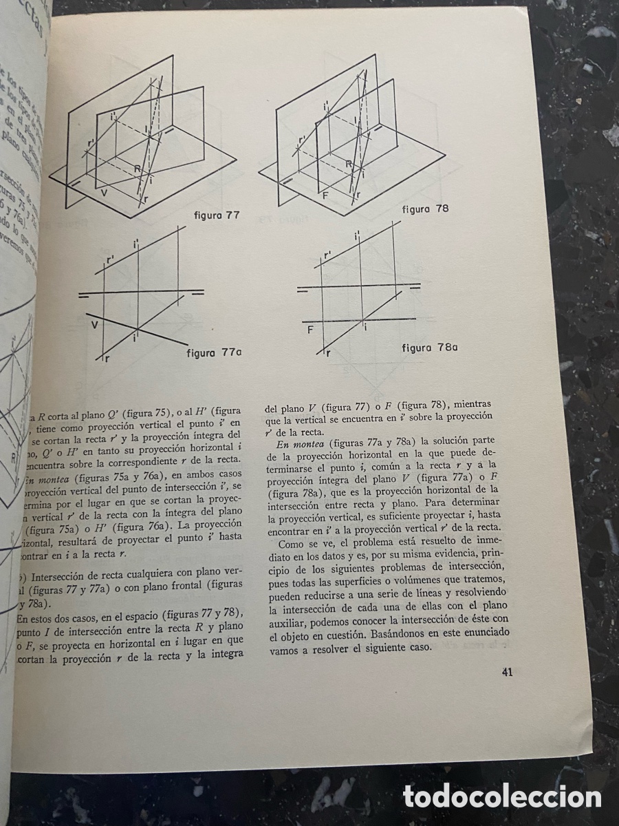 Libros de segunda mano de ciencias: Libro Geometr&iacute;a Descriptiva de Miguel de la Torre Carb&oacute;. 1965 - Foto 5
