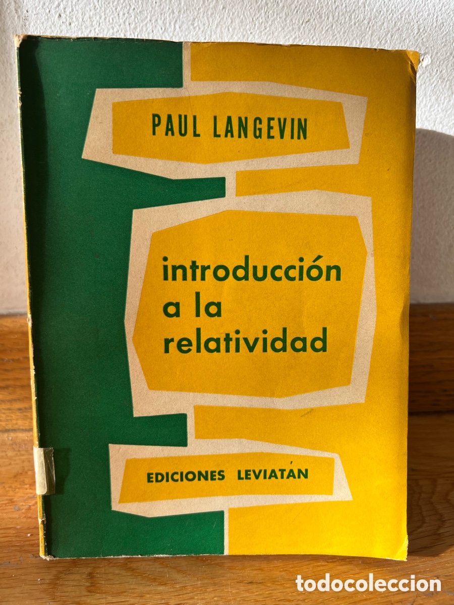 Libros de segunda mano de ciencias: PAUL LANGEVIN introducci&oacute;n a la relatividad - Foto 1