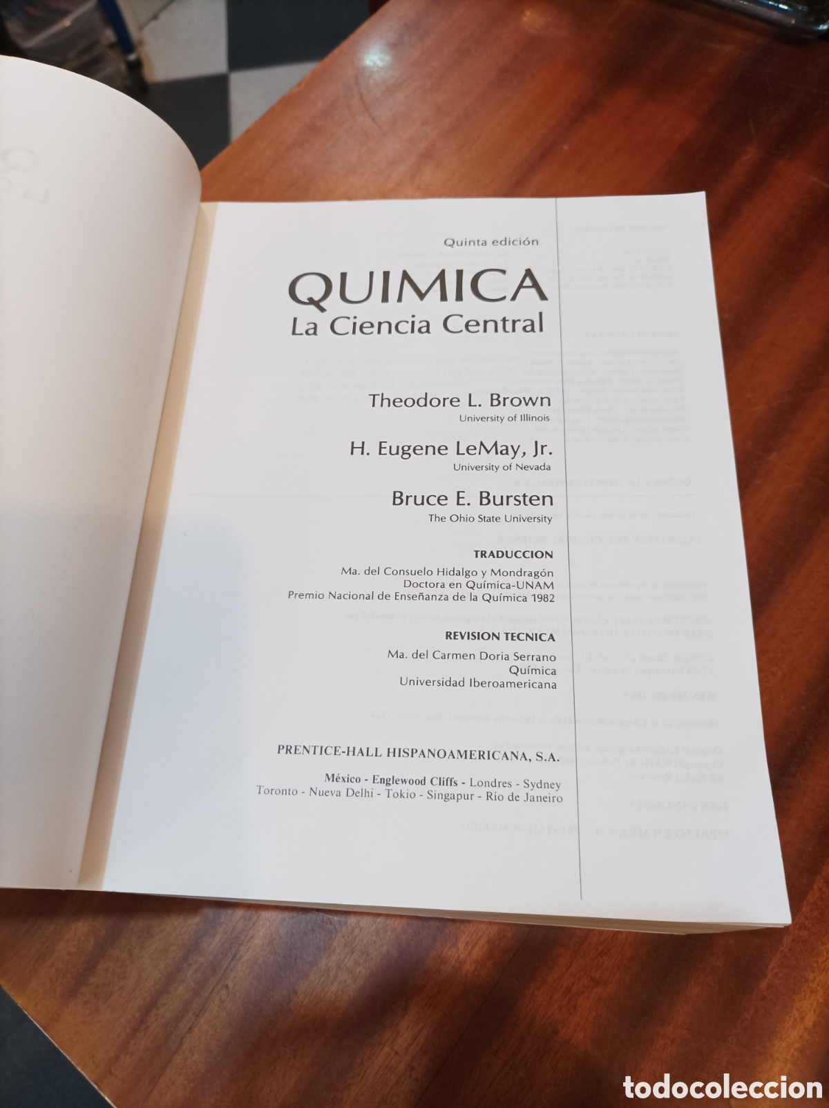Libros de segunda mano de ciencias: QU&Iacute;MICA LA CIENCIA CENTRAL.BROWN-LEMAY- BURSTEN 5 EDICI&Oacute;N - Foto 2
