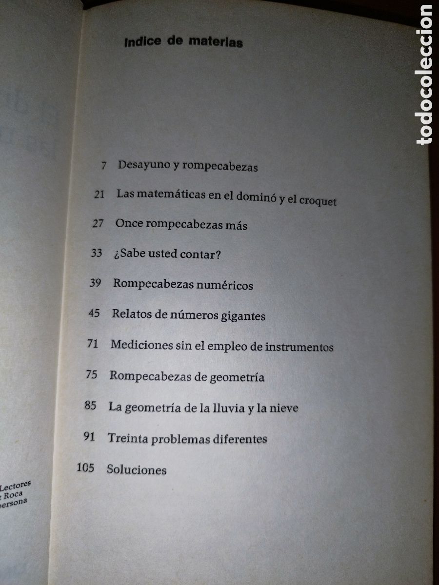 Libros de segunda mano de ciencias: Y. PERELMANN: EL DIVERTIDO JUEGO DE LAS MATEMATICAS. ED. CIRCULO, 1970. - Foto 4