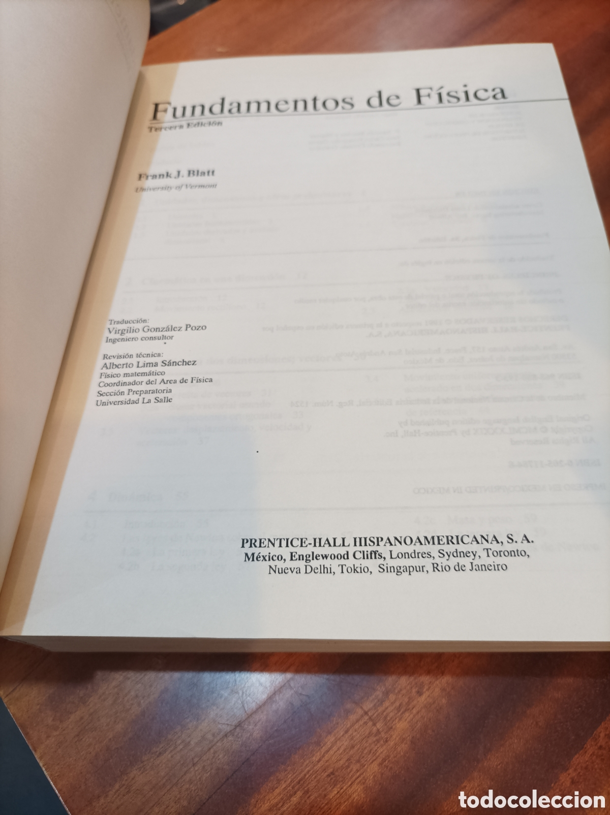 Libros de segunda mano de ciencias: FUNDAMENTOS DE F&Iacute;SICA .FRANK J.BLATT . 3EDICION - Foto 2
