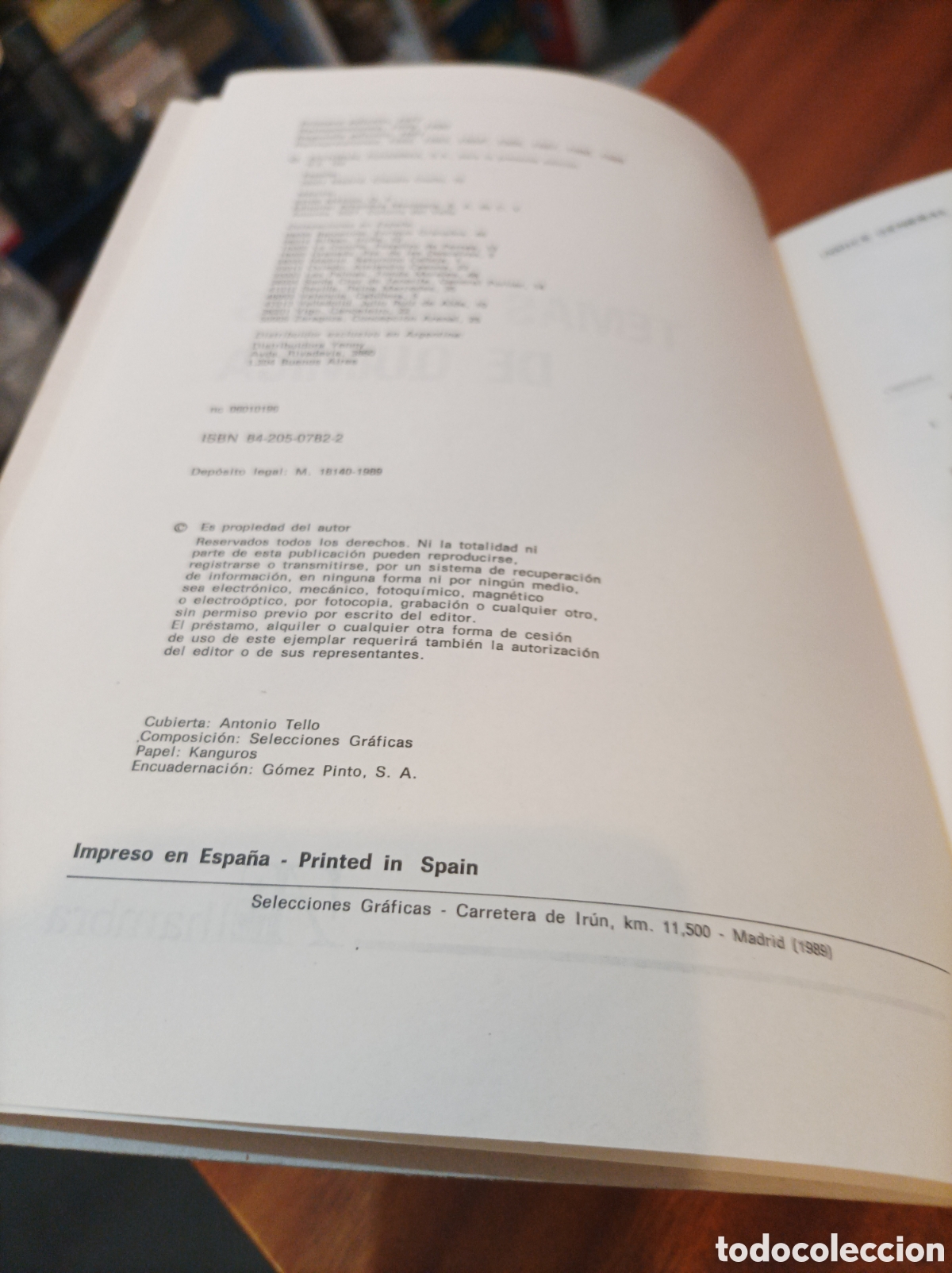 Libros de segunda mano de ciencias: TEMAS B&Aacute;SICOS DE QU&Iacute;MICA.JESUS MORCILLO.ALHAMBRA UNIVERSIDAD.1989 - Foto 2