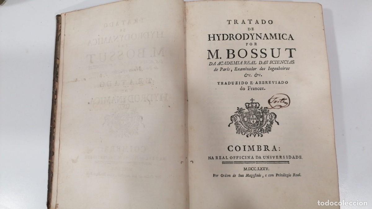 Libros de segunda mano de ciencias: Tratado de Hydrodynamica M. Bossut 1775 - Foto 4