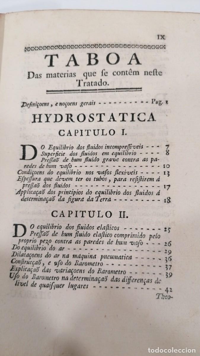 Libros de segunda mano de ciencias: Tratado de Hydrodynamica M. Bossut 1775 - Foto 5