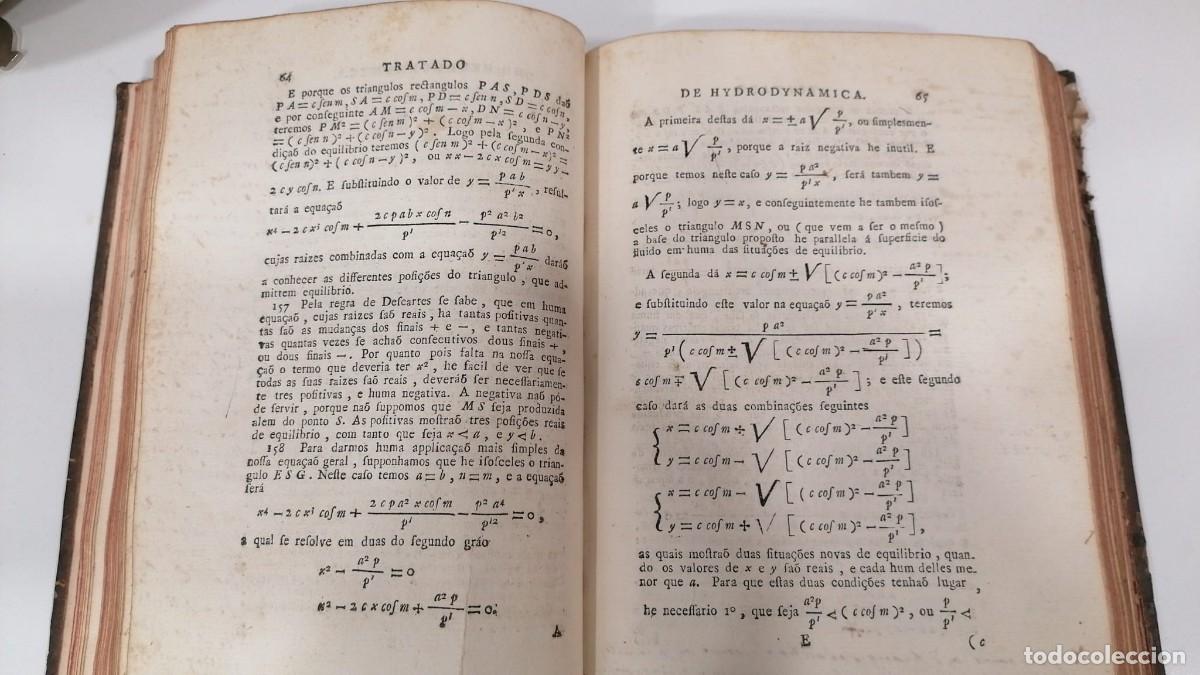 Libros de segunda mano de ciencias: Tratado de Hydrodynamica M. Bossut 1775 - Foto 6