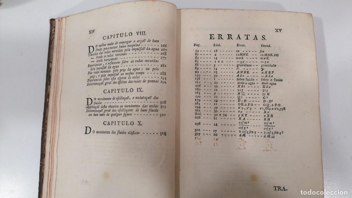 Libros de segunda mano de ciencias: Tratado de Hydrodynamica M. Bossut 1775 - Foto 20
