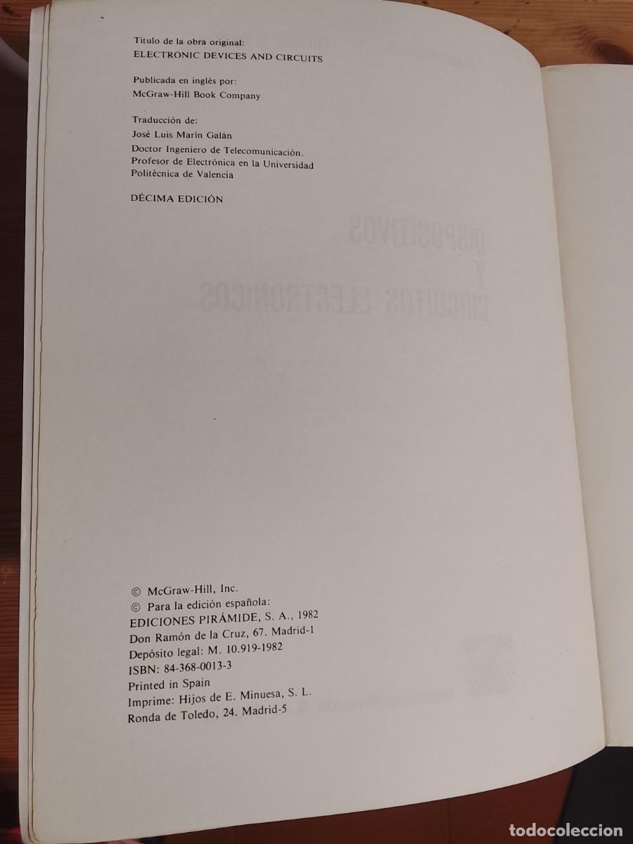 Libros de segunda mano de ciencias: Circuitos electr&oacute;nicos - Foto 4