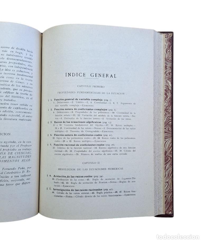 Libros de segunda mano de ciencias: Rey Pastor, J.- LECCIONES DE &Aacute;LGEBRA (1946) - Foto 3