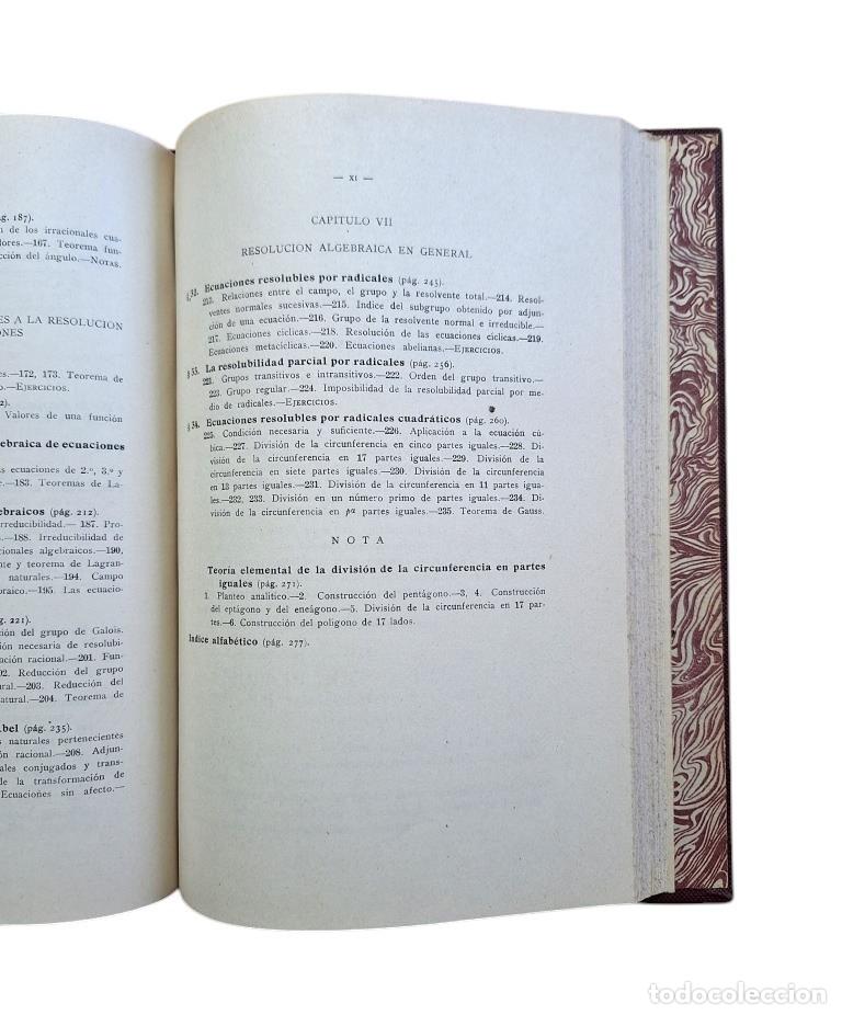 Libros de segunda mano de ciencias: Rey Pastor, J.- LECCIONES DE &Aacute;LGEBRA (1946) - Foto 8