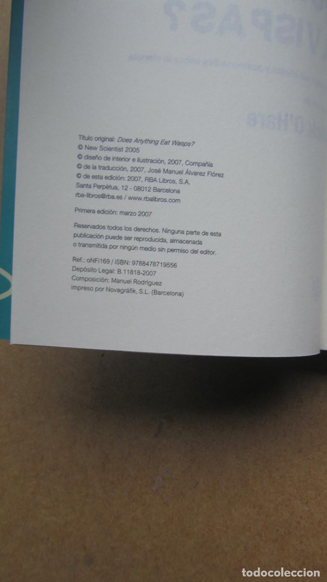 Libros de segunda mano: &iquest;Hay algo que coma avispas? Mick OHare, New Scientist - Foto 4