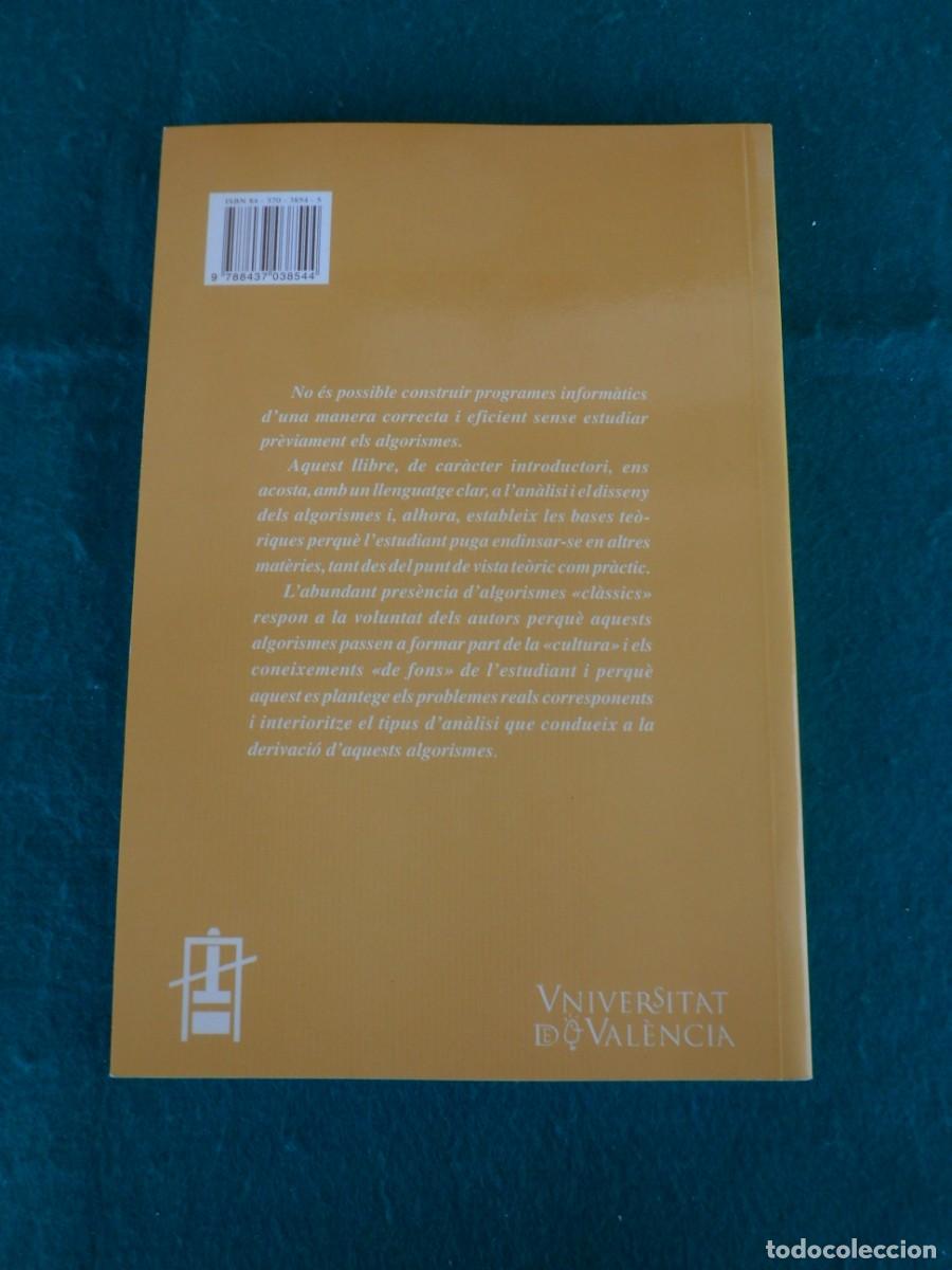Libros de segunda mano de ciencias: INTRODUCCI&Oacute; A LAN&Agrave;LISI I DISSENY DALGORISMES - Foto 3