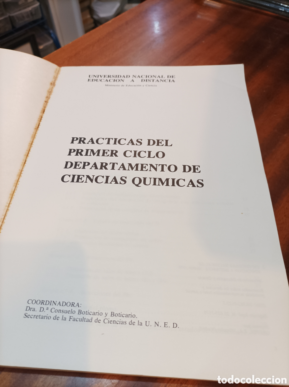 Libros de segunda mano de ciencias: PR&Aacute;CTICAS DE QU&Iacute;MICA DEL PRIMER CICLO .UNED - Foto 2