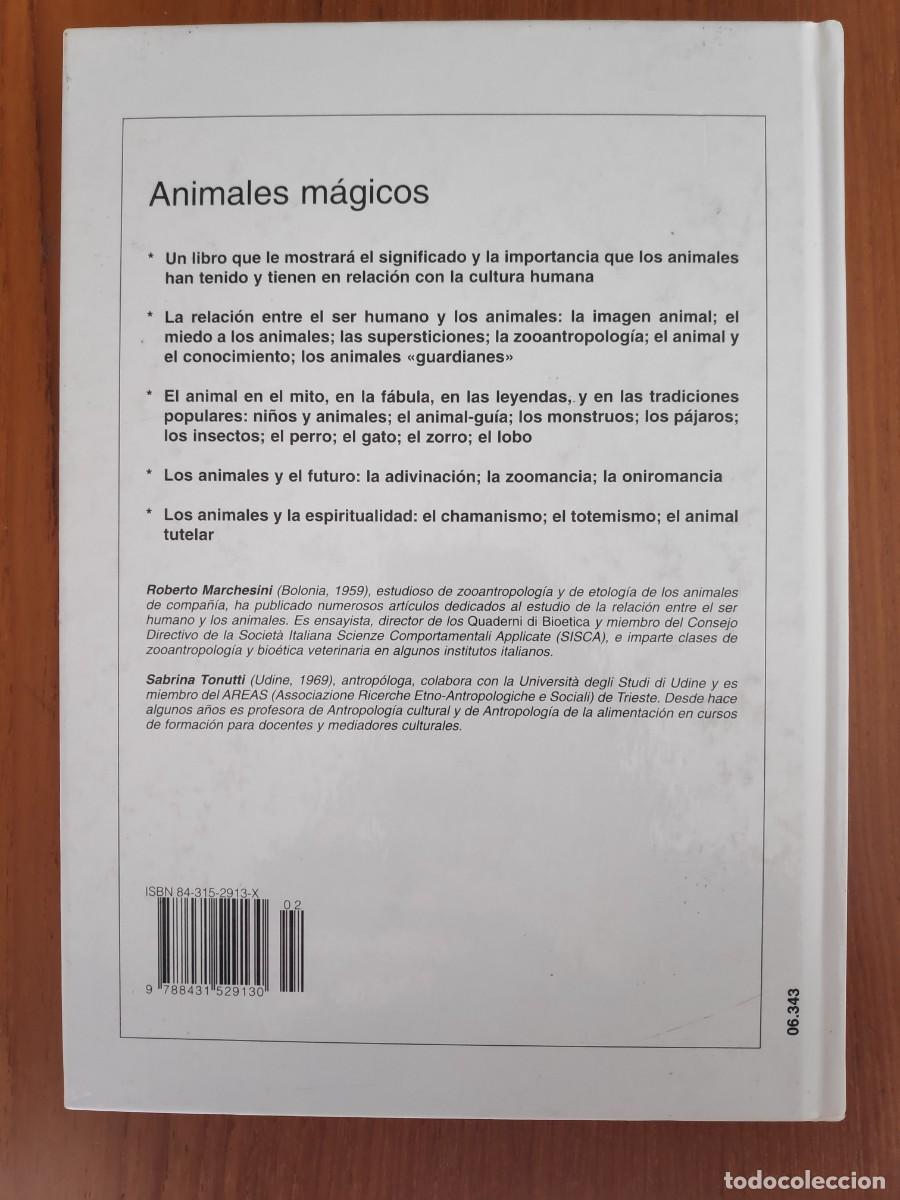 Libros de segunda mano: Animales m&aacute;gicos Roberto Marchesini Sabrina Tonutti Ed Vecchi - Foto 2