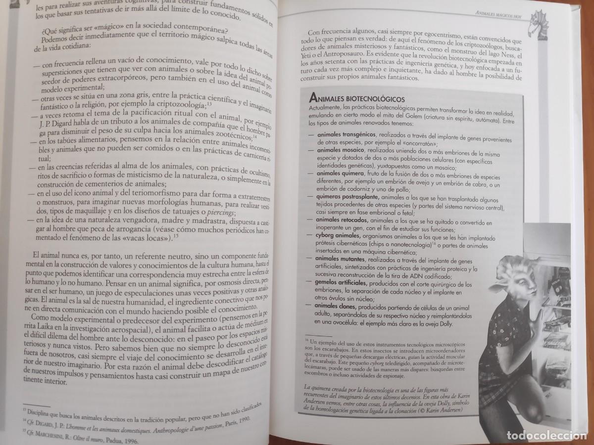 Libros de segunda mano: Animales m&aacute;gicos Roberto Marchesini Sabrina Tonutti Ed Vecchi - Foto 8