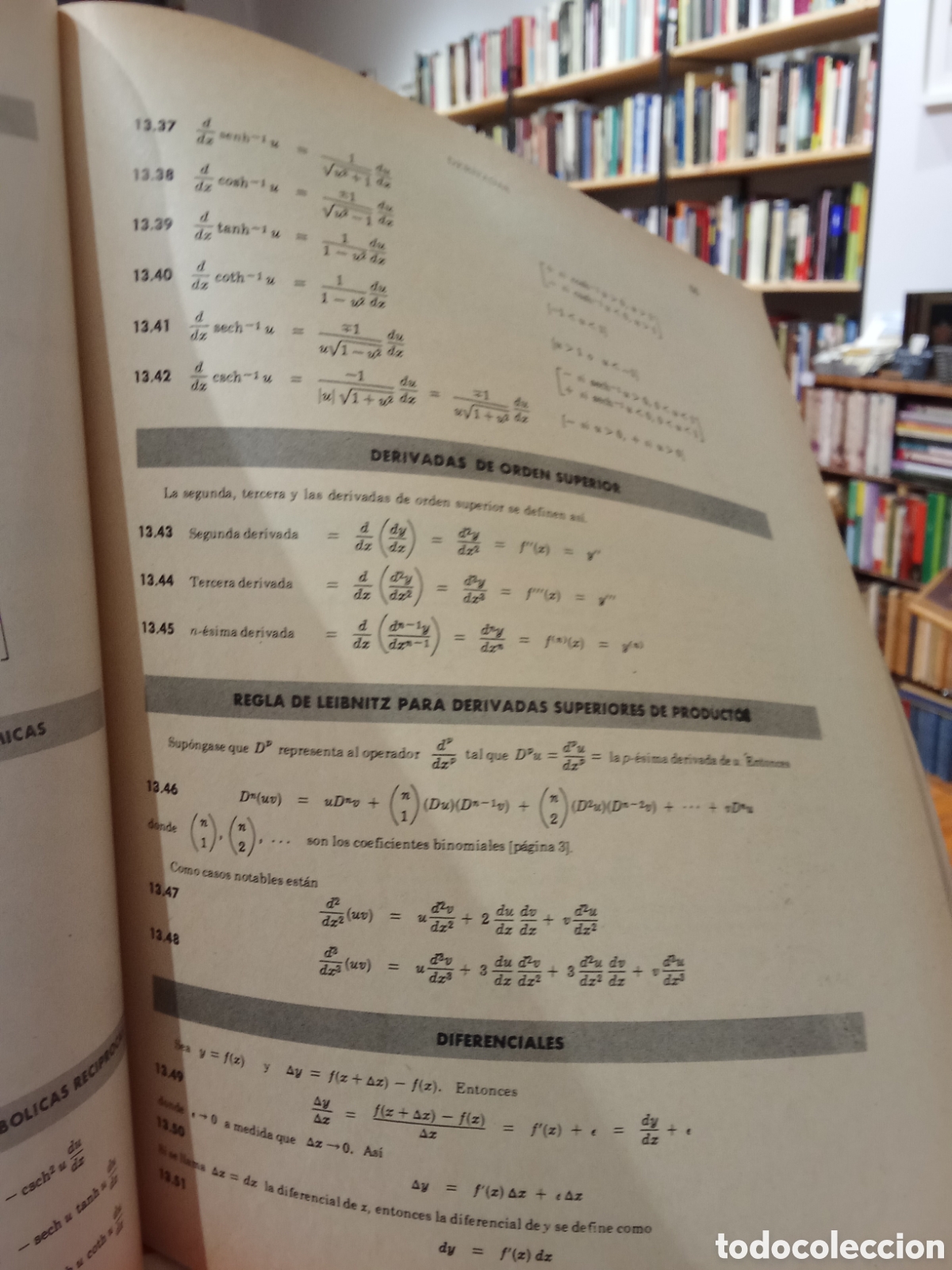 Libros de segunda mano de ciencias: Manual de f&oacute;rmulas y tablas matem&aacute;ticas - Murray R. Spiegel - Schaum y McGraw - Foto 5