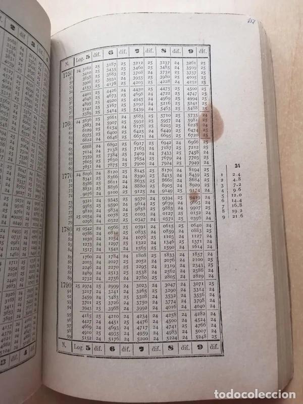 Libros de segunda mano de ciencias: TABLAS DE LOS LOGARITMOS VULGARES D. Vicente Vazquez Queipo - Foto 6