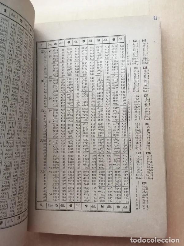 Libros de segunda mano de ciencias: TABLAS DE LOS LOGARITMOS VULGARES D. Vicente Vazquez Queipo - Foto 8