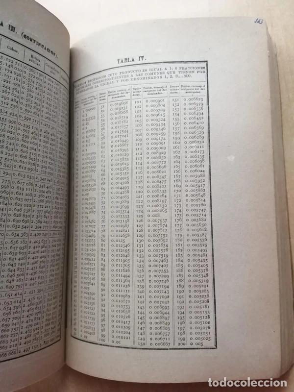 Libros de segunda mano de ciencias: TABLAS DE LOS LOGARITMOS VULGARES D. Vicente Vazquez Queipo - Foto 9