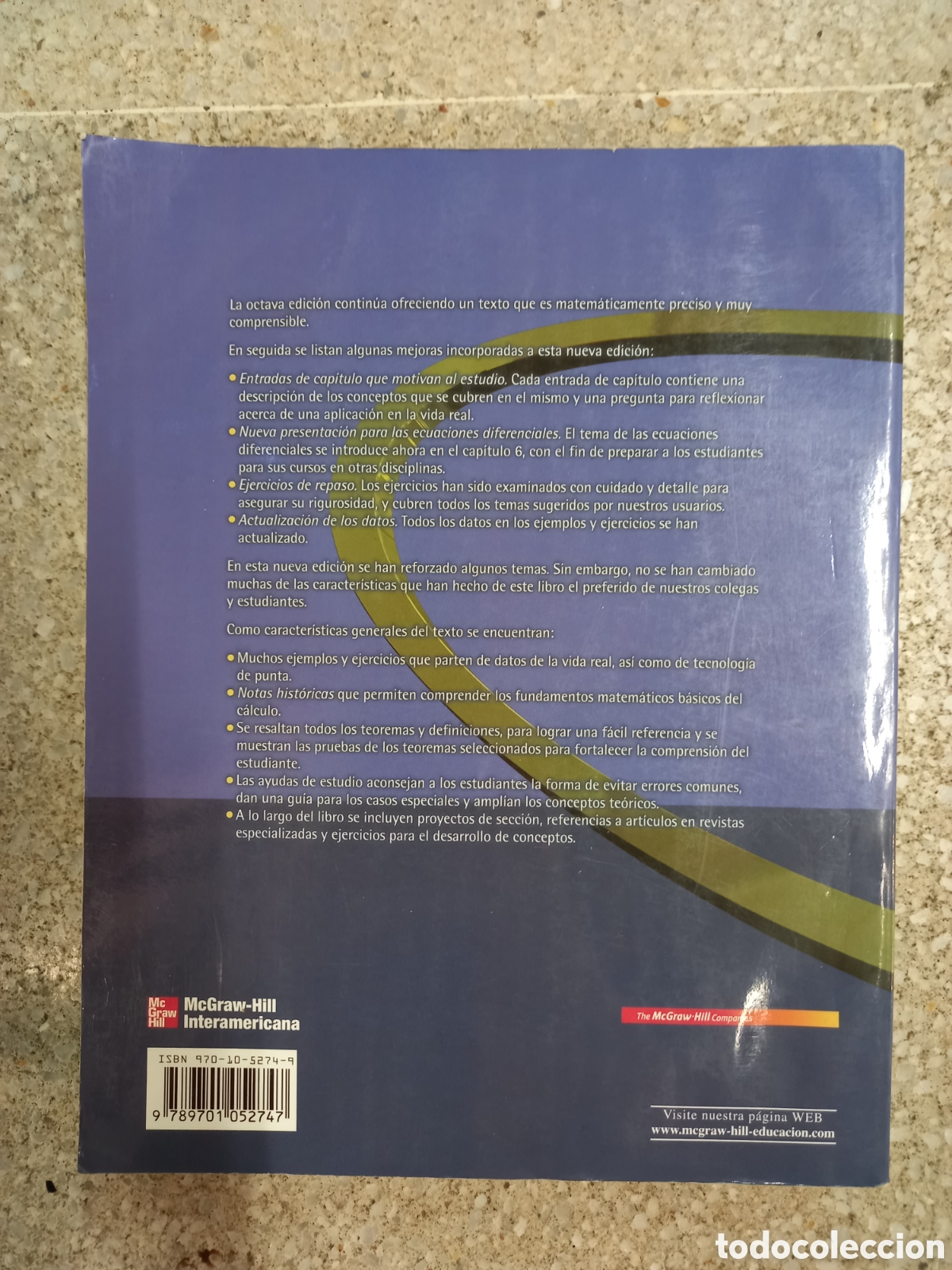 Libros de segunda mano de ciencias: C&aacute;lculo I. Larson. Octava ed. Mc Graw Hill. 2006 - Foto 3