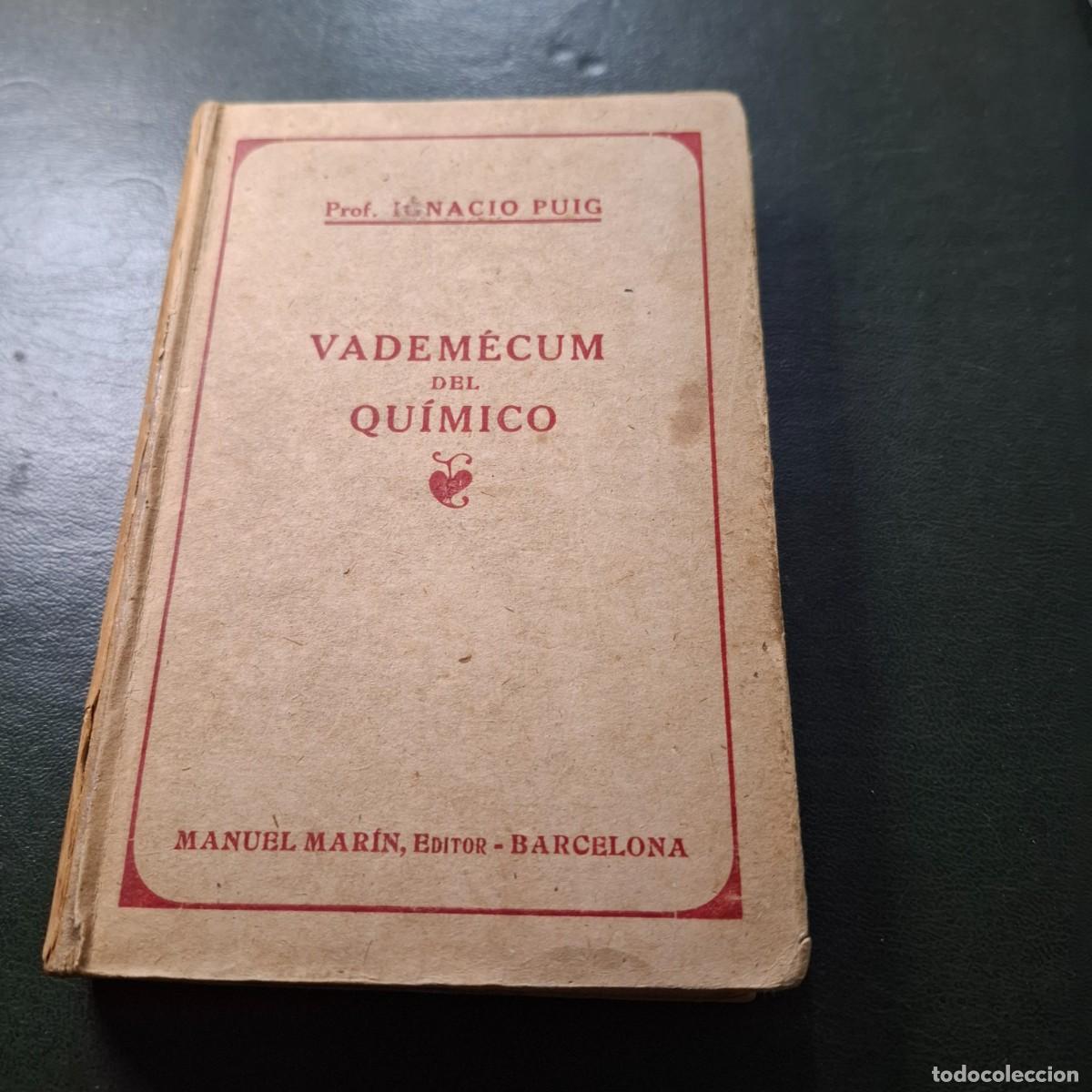 Libros de segunda mano de ciencias: Vademecum del qu&iacute;mico - Ignacio Puig - 1943 - Foto 1