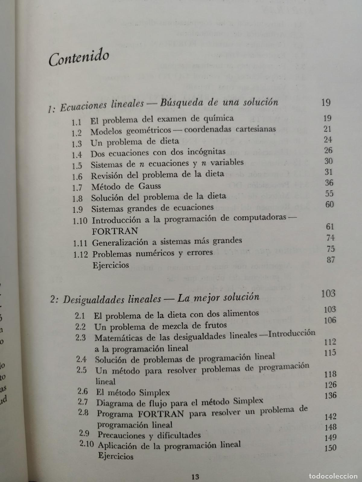 Libros de segunda mano de ciencias: MATEM&Aacute;TICAS Y COMPUTACI&Oacute;N CON PROGRAMACI&Oacute;N FORTRAN. WILLIAM DORN. HERBERT GREENBERG - Foto 4