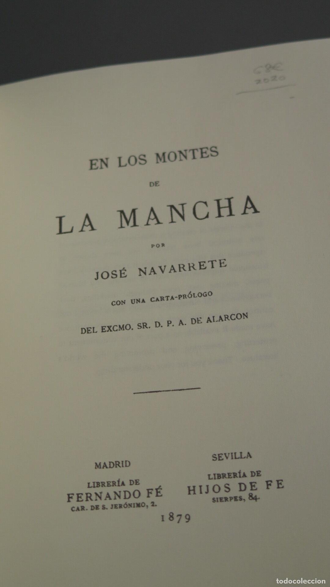 Libros de segunda mano: En Los Montes De La Mancha (1879). JOSE NAVARRETE. FACSIMIL - Foto 2