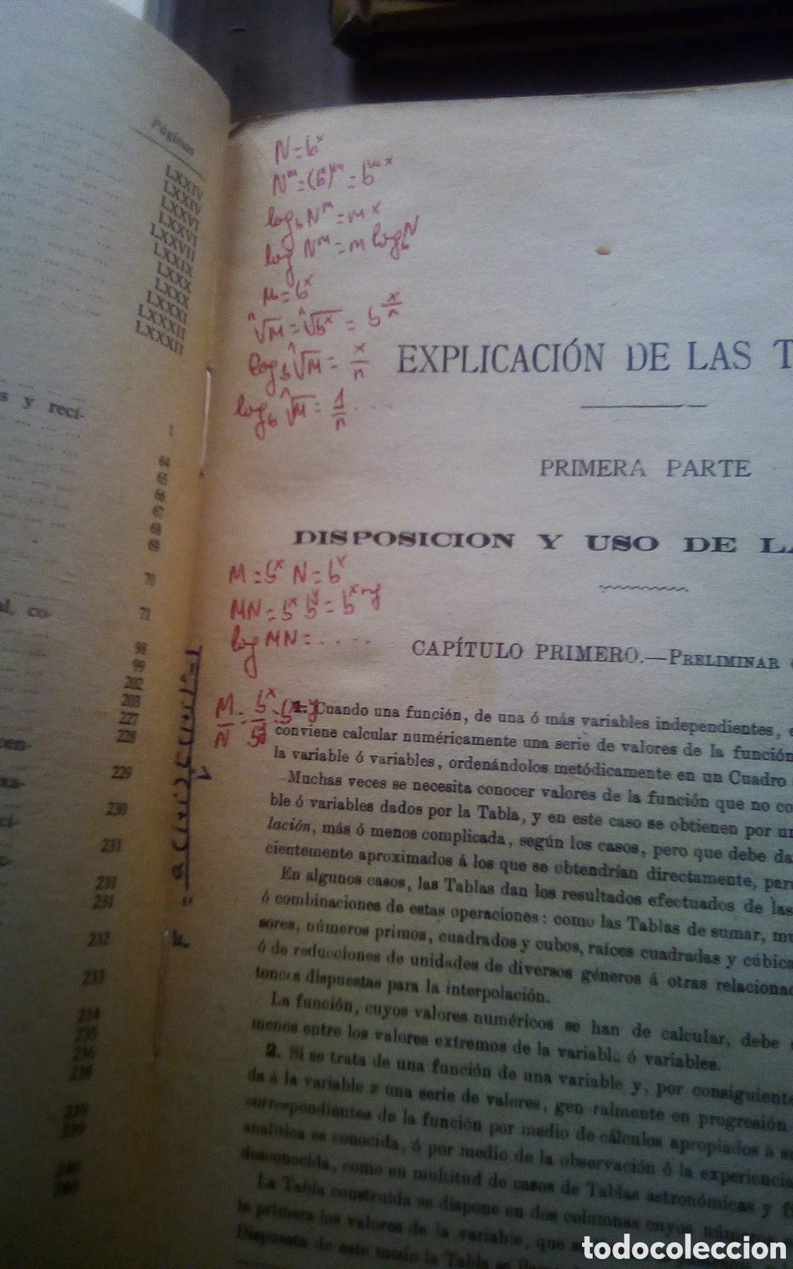 Libros de segunda mano de ciencias: Tablas de logaritmos. Trigonom&eacute;tricas y de c&aacute;lculo de intereses. Por Eusebio S&aacute;nchez Ramos. 1965. - Foto 6