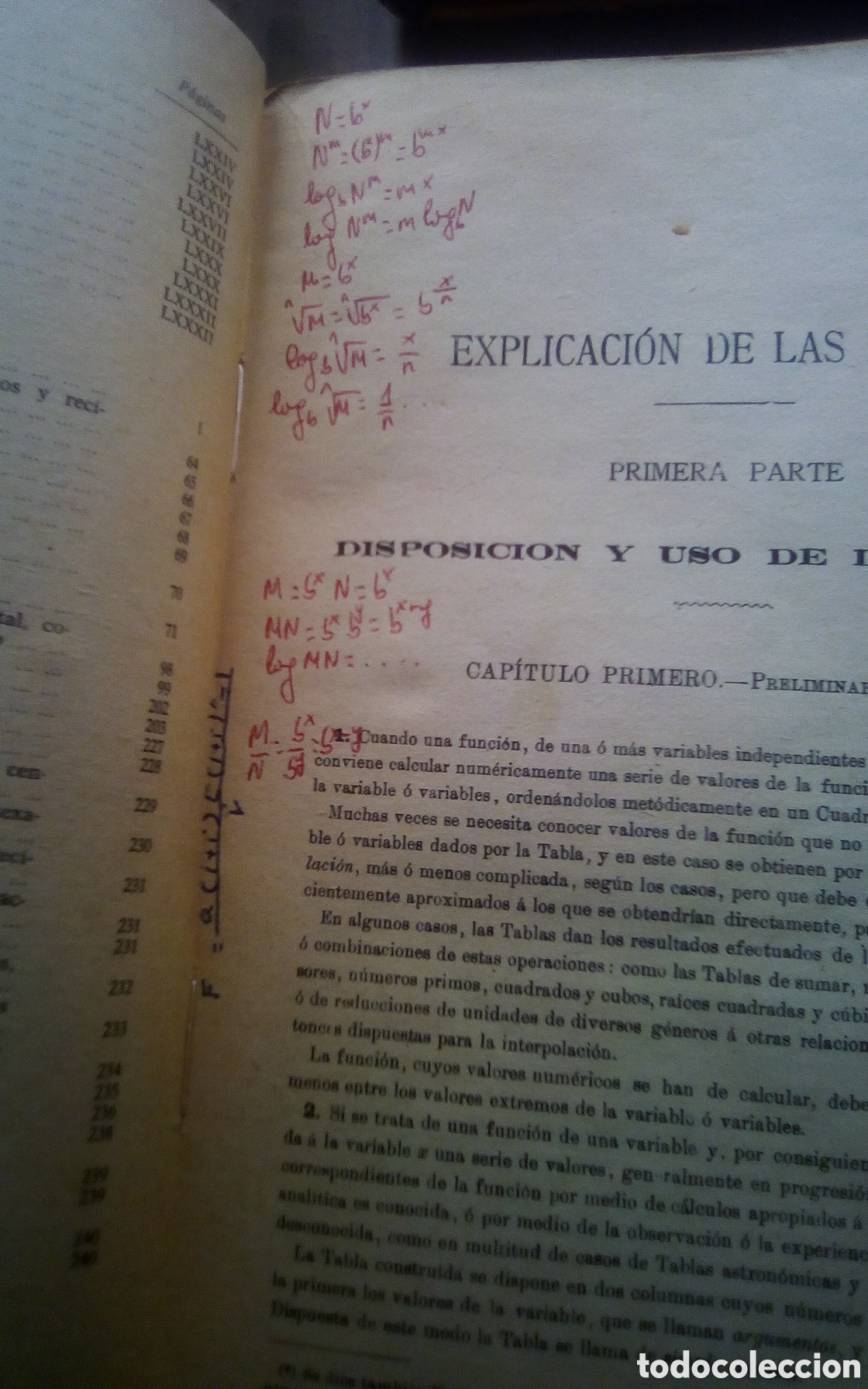 Libros de segunda mano de ciencias: Tablas de logaritmos. Trigonom&eacute;tricas y de c&aacute;lculo de intereses. Por Eusebio S&aacute;nchez Ramos. 1965. - Foto 7