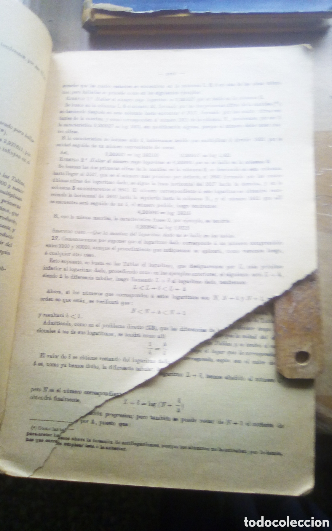 Libros de segunda mano de ciencias: Tablas de logaritmos. Trigonom&eacute;tricas y de c&aacute;lculo de intereses. Por Eusebio S&aacute;nchez Ramos. 1965. - Foto 8