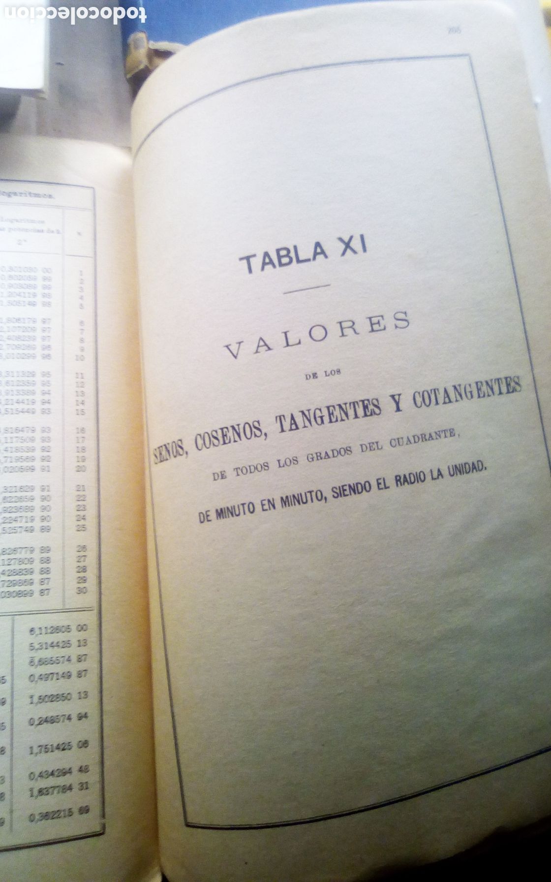 Libros de segunda mano de ciencias: Tablas de logaritmos. Trigonom&eacute;tricas y de c&aacute;lculo de intereses. Por Eusebio S&aacute;nchez Ramos. 1965. - Foto 12