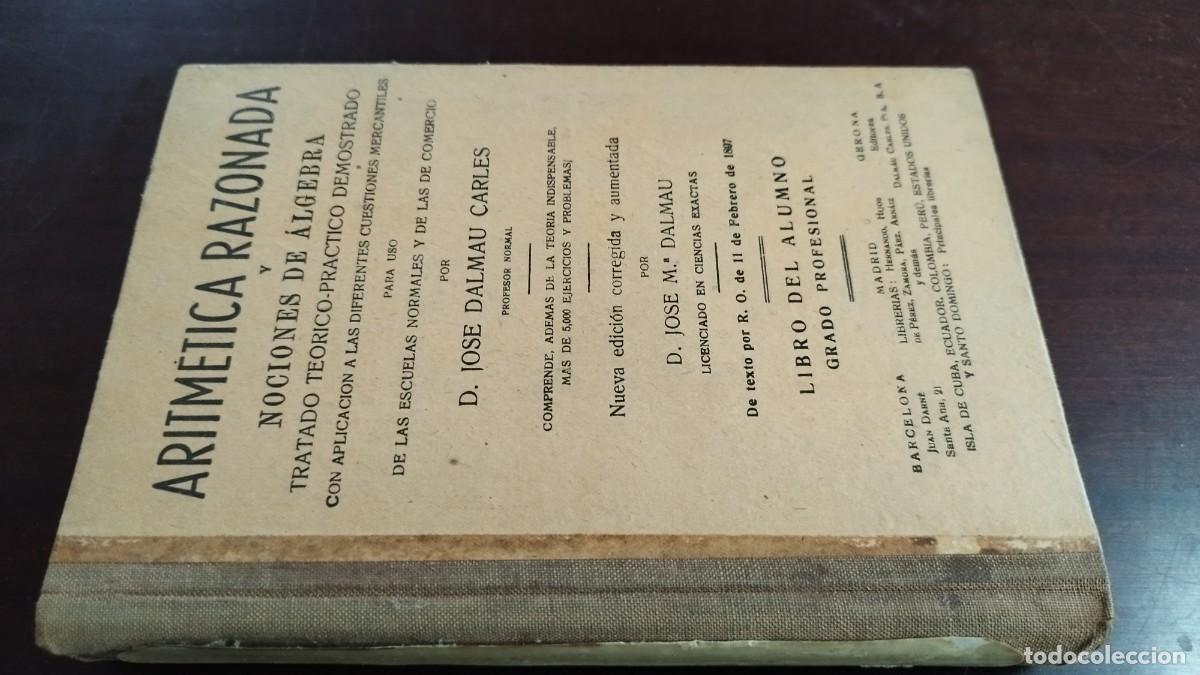 Libros de segunda mano de ciencias: ARITMETICA RAZONADA / DALMAU / CJA444 / 1960 - Foto 1