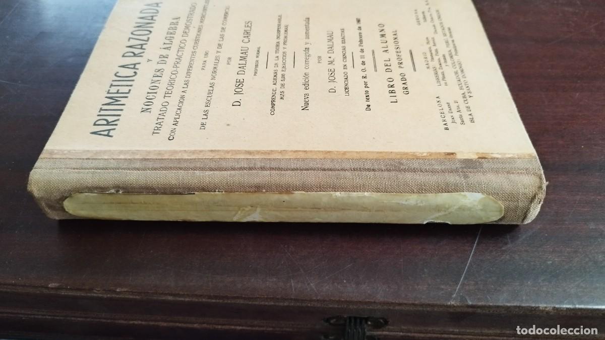 Libros de segunda mano de ciencias: ARITMETICA RAZONADA / DALMAU / CJA444 / 1960 - Foto 2