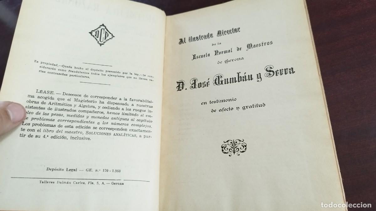 Libros de segunda mano de ciencias: ARITMETICA RAZONADA / DALMAU / CJA444 / 1960 - Foto 5