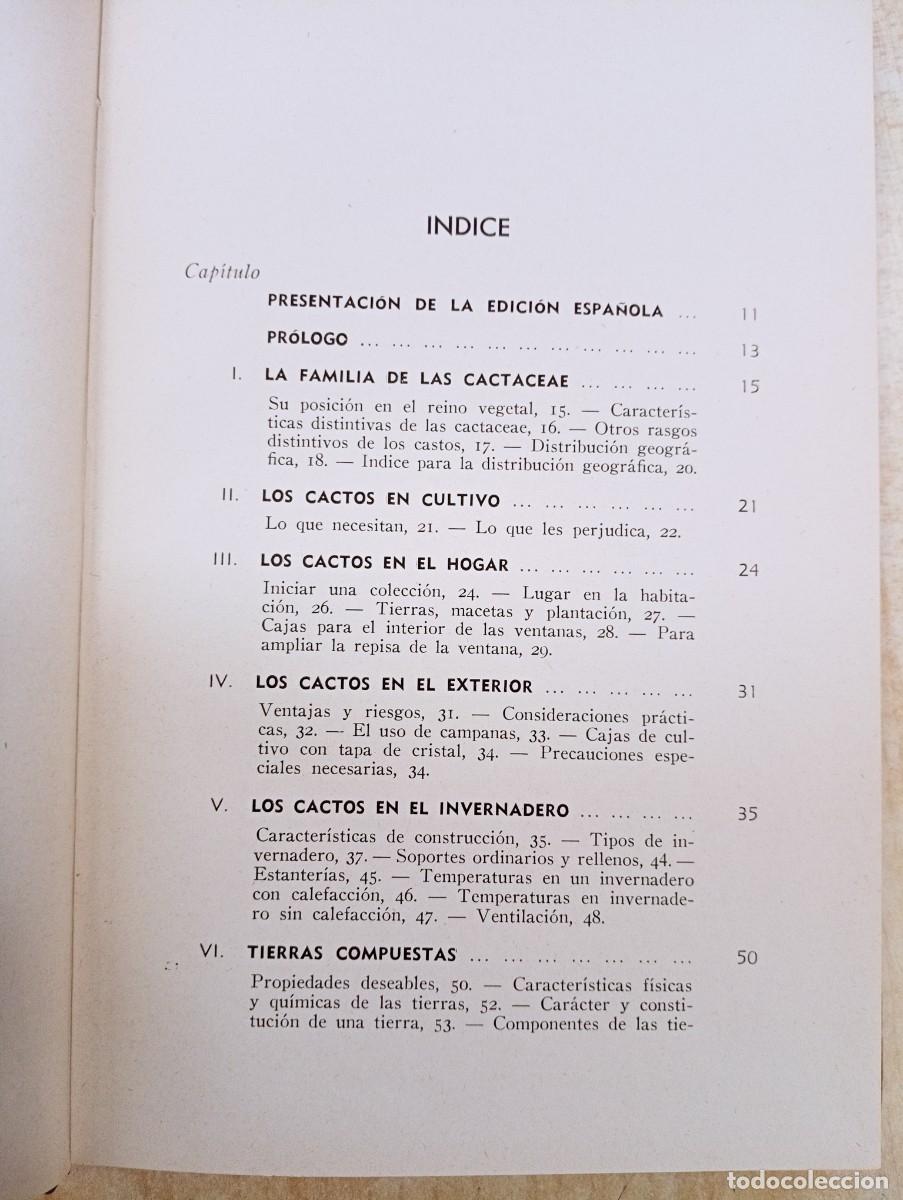 Libros de segunda mano: CULTIVO DE CACTOS- MARSDEN, C. - ED. GARRIGA - Foto 4