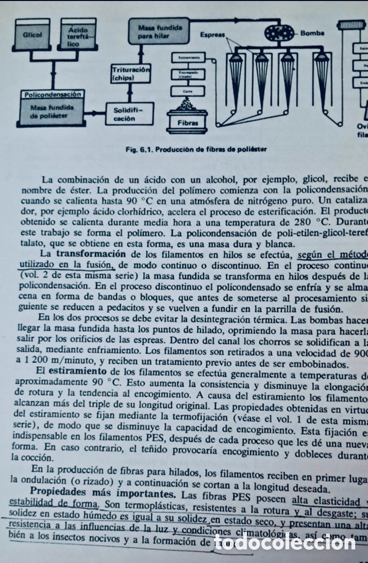 Libros de segunda mano de ciencias: Tecnolog&iacute;a Textil B&aacute;sica. 3 vol&uacute;menes. - Foto 7